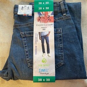English Laundry Indigo Relaxed Men's Jeans. Size 38